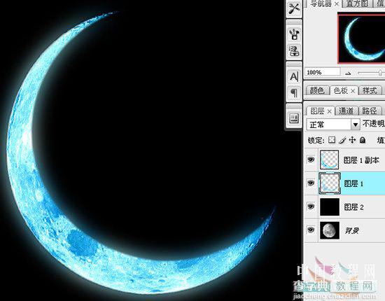 Photoshop CS3教程 把冷冷的月亮打造成浪漫梦幻效果17