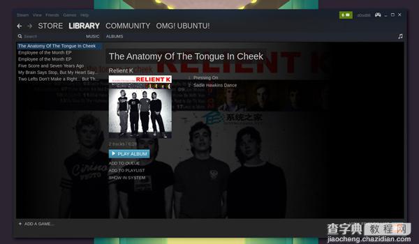 Ubuntu使用音乐播放器Steam Music的方法4
