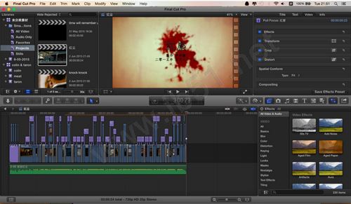 Mac版Final Cut Pro x使用技巧及视频教程1