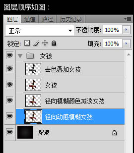 Photoshop将人物照片加上超炫的潮流光束的方法6