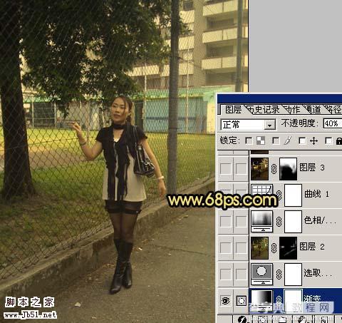 Photoshop 人物照片柔和的仿夜色效果4