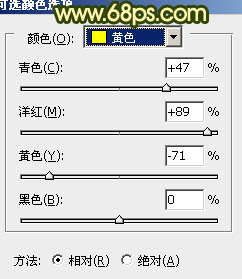 Photoshop将外景情侣图片调成古典暗调黄绿色4