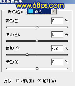 Photoshop打造冷暖对比的蓝黄色森林照片27