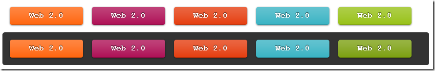 运用比较纯的CSS打造很Web2.0的按钮1