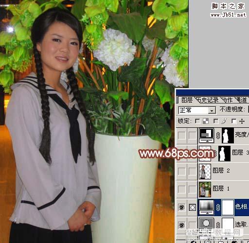 Photoshop 加强暗光人物的色彩清晰度11