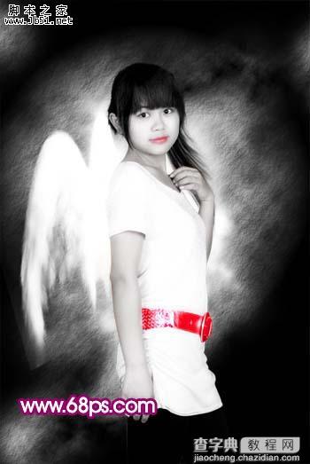 Photoshop 个性的黑白天使19