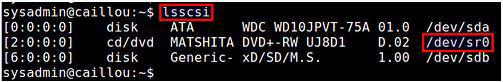 Linux下检测DVD刻录机的设备名及写入速度的几种方法3