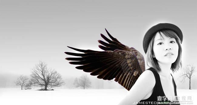 Photoshop 超经典的雪域天使15