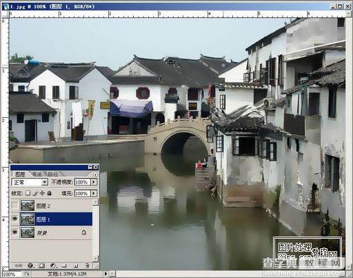 photoshop利用历史艺术画笔快速打造水墨风格图片11