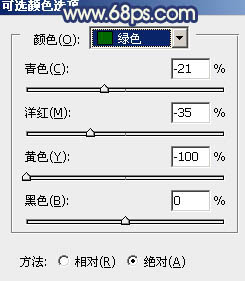 Photoshop将池塘边的人物图片调制成梦幻的蓝黄色效果7