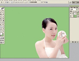 photoshop 给美女加上彩妆及头饰5