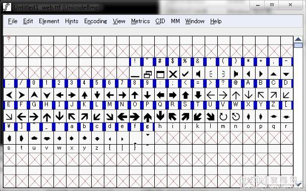 用@font-face实现网页特殊字符(制作自定义字体)5