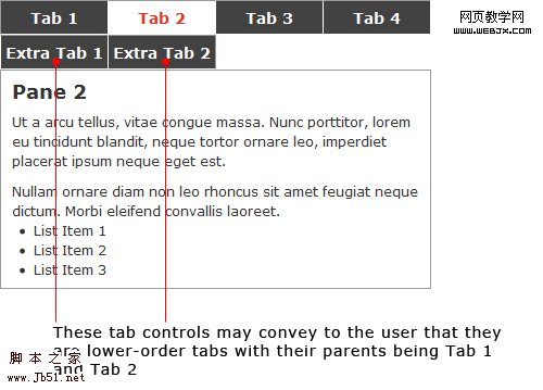 网页选项卡TAB设计原则和应用案例教程5