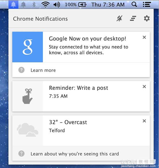 Google Now正式登Windows及Mac平台1