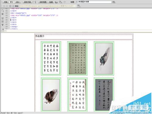 dreamweaver 怎么在网页中使用div展示图片效果?11