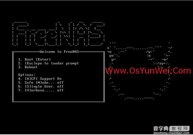 FreeBSD FreeNAS安装图解教程2