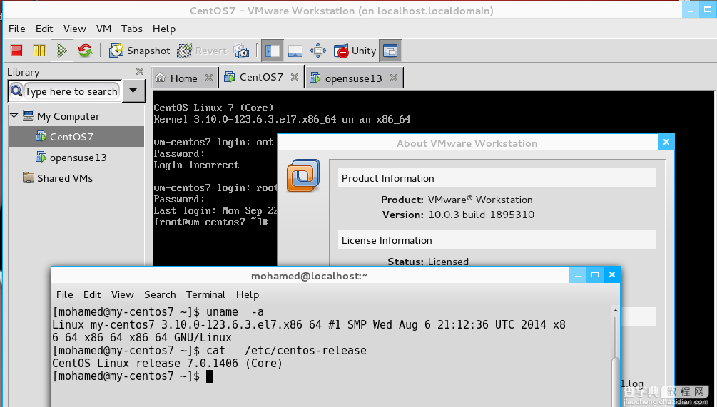 如何在CentOS 7上安装Vmware 10？成功安装Vmware 10的方法1