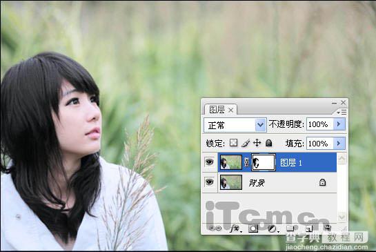 photoshop 外景人物照片的细节美化11