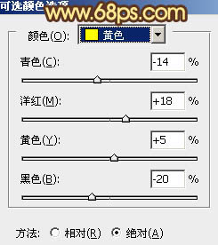 Photoshop为沼泽写真图片加上柔和的暖色效果8