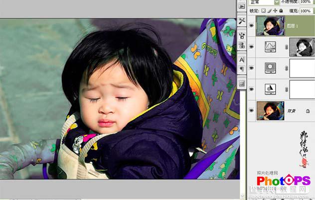 Photoshop 调出可爱宝宝照片亮丽的色彩9