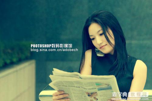 photoshop 简单三步冷色图片打造成柔美的暖色照片2