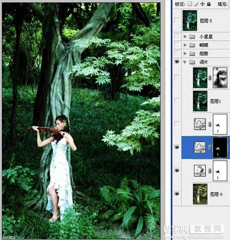 Photoshop 森林深处的梦幻精灵6