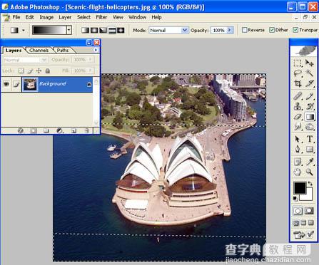 Photoshop 景观图片微缩效果7