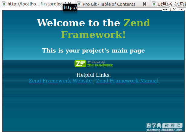 Ubuntu10.10 Zend FrameWork配置方法及helloworld显示6