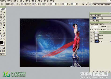 photoshop合成制作出唯美的中国风飘逸的美女图片10