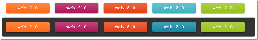 运用比较纯的CSS打造很Web2.0的按钮6