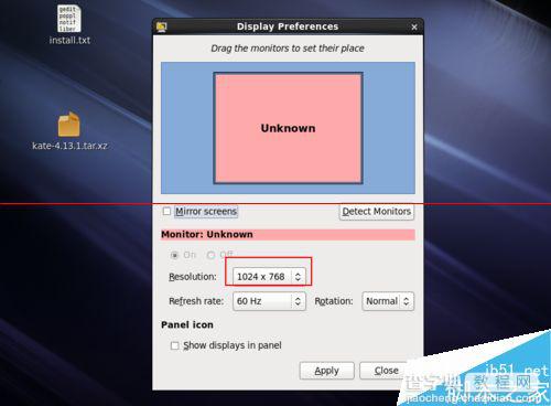 RedHat系统怎么设置或更改屏幕分辨率？4