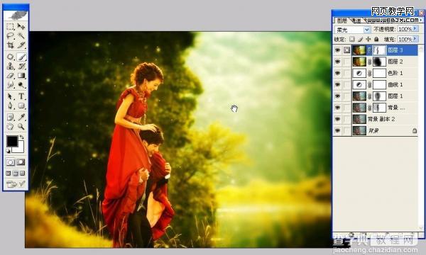 Photoshop 打造晨曦中浪漫的情侣16