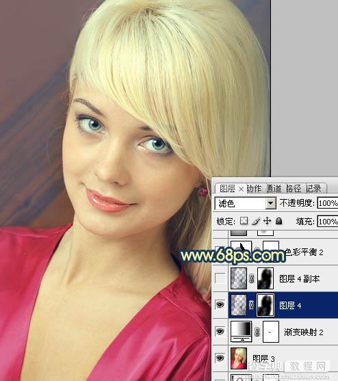 Photoshop打造柔美的暖色美女图片方法18