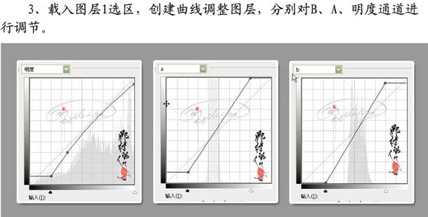 photoshop Lab模式下调整婚片的青黄色7