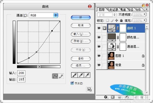 Photoshop 黄金首饰模特广告色调16