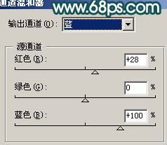 photoshop 调出外景人物照片柔和的青紫色17