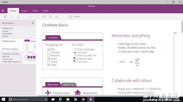 Win10 Build 9926预览版全新OneNote怎么样？1