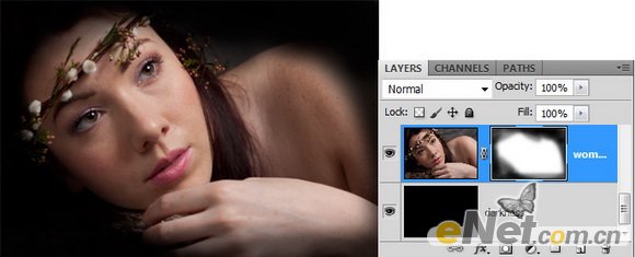 PhotoShop将美女照片制作出梦幻荧光画面效果3