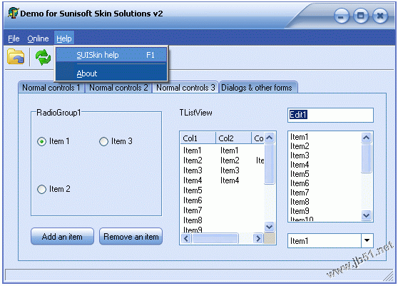 C#中使用IrisSkin2.dll美化WinForm程序界面的方法2