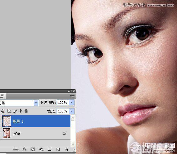 photoshop磨皮教程：给美女头像进行精细磨皮处理6