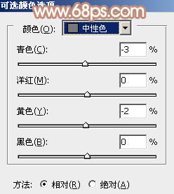 PS为绿色外景人物图片打造出柔和的秋季淡黄色7