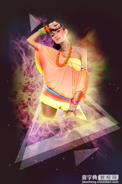 PS创建超现实的时尚射线模特海报47