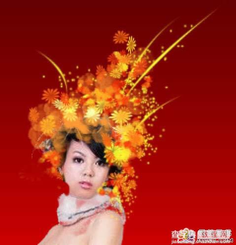 Photoshop制作中国风特色古典的美人效果16