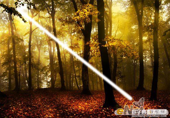 Photoshop使用HDR功能调制出阳光直射的梦幻森林场景9