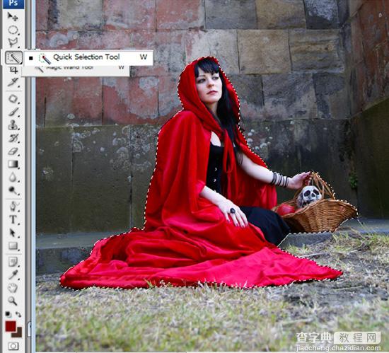 PhotoShop合成制作迷雾森林中的小红帽巫女场景教程2