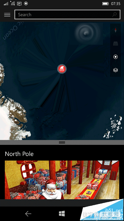 圣诞老人到哪了?Win10地图定位追踪锁定目标2