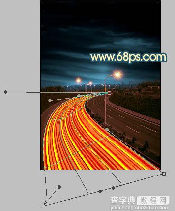 Photoshop为公路图片渲染出漂亮的夜景灯光效果22