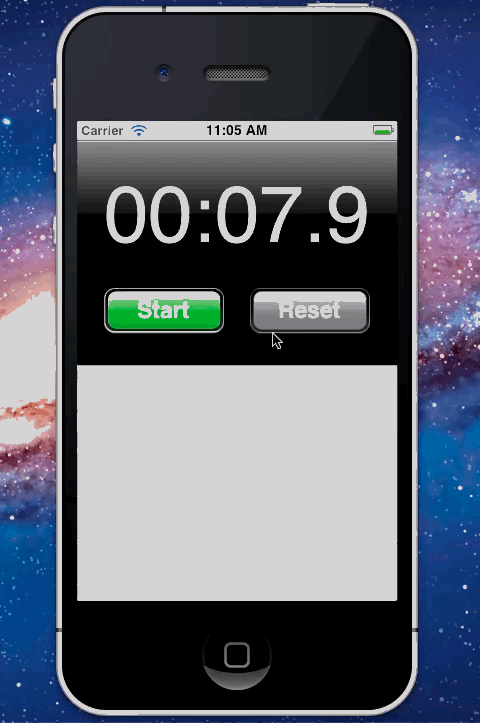 一个iOS上的秒表小应用的实现方法分享4