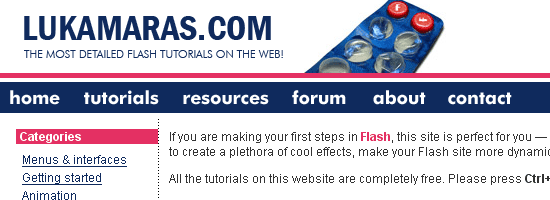 帮助你学习 Flash / ActionScript的12个网站11