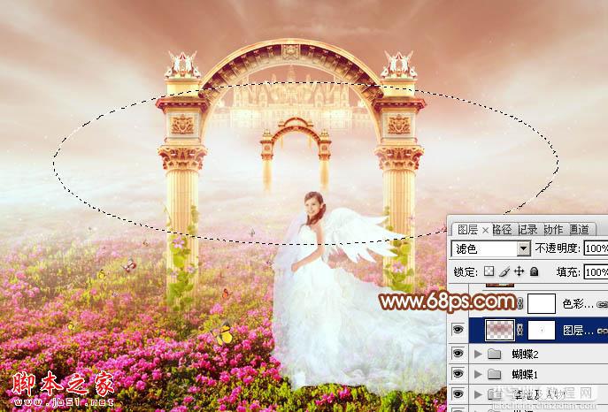 Photoshop设计打造出圣洁唯美梦幻般的天使婚片66